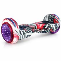 Hoverboard Overboard Skate Elétrico Com LED Rodas Espelhadas MODELO:MPE-B6565COR:GRAFITE