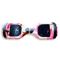 Hoverboard Overboard Skate Elétrico Led Rosa Camuflado Nº34 Hoverboard Overboard Skate Elétrico Led Rosa Camuflado Nº34