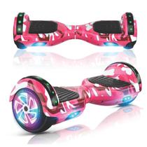 Hoverboard ROSA MILITAR 6,5 Polegadas 2024 - Smart Balance - Bluetooth - LEDs Com alça Hoverboard ROSA MILITAR 6,5 Polegadas 2024 - Smart Balance - Bluetooth - LEDs Com alça
