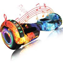 Hoverboard Skate Elétrico 6.5 GELO E FOGO Led Bluetooth