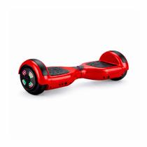 Hoverboard Skate Elétrico 6.5 Led Bluetooth Vermelho