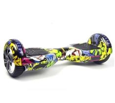 Hoverboard skate elétrico 6.5 polegadas com Led bluetooth integrado cor hip,hop