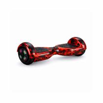 Hoverboard Skate Elétrico 6.5 Vermelho Fogo Led Bluetooth