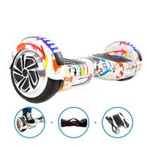 Hoverboard Skate Elétrico 6,5 Grafite Hoverboard Bluetooth Hoverboard Skate Elétrico 6,5 Grafite Hoverboard Bluetooth