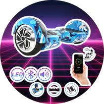 Hoverboard Skate Elétrico Adulto Bateria Longa Duração Azul