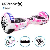 Hoverboard Skate Elétrico Bateria Longa Duração Rosa Militar