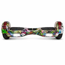 Hoverboard Skate Eletrico Com LED Rodas 100kg Overboard MODELO:MPE-6552COR:COLORIDO Hoverboard Skate Eletrico Com LED Rodas 100kg Overboard MODELO:MPE-6552COR:COLORIDO