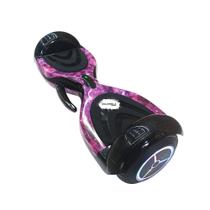 Hoverboard Skate Elétrico Led Bluetooth Rosa Galáxia