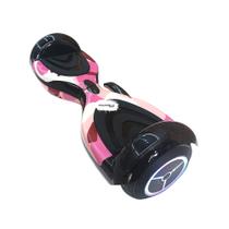 Hoverboard Skate Elétrico Led Bluetooth Rosa Galáxia