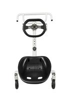 Hoverkart Carrinho Hoverboard C/ Volante Amortecedor Branco