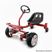 Hoverkart Carrinho Hoverboard Volante Amortecedor 4,5 6,5 8,5 10 polegadas Vermelho