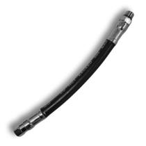 HP-15 Fun Dive, Mangueira de Alta Pressão Preta 15 Cm para Manometro de Mergulho