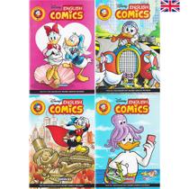 Hq Disney English Comics 4 Gibis em Inglês Quadrinhos e Passatempos, 64 Páginas