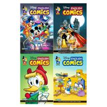 Hq Disney English Comics Gibi Em Inglês Kit 4 Volumes Escolar Didático