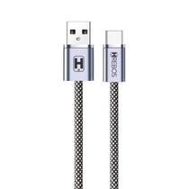 Hrebos Premium Cabo NeoBraided CB-267C Preto Lightning + Type-C Carregamento Rápido 60W Nylon Trançado Hrebos Premium Cabo NeoBraided CB-267C Preto Lightning + Type-C Carregamento Rápido 60W Nylon Trançado