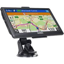 HREX GPS 7'' Caminhão & RV & Carro - Atualização Vitalícia de Mapas e Alertas ao Motorista
