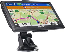 HREX GPS 7'' Caminhão & RV & Carro - Atualização Vitalícia de Mapas e Alertas ao Motorista - OHREX