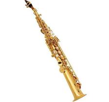 Hst1001 - saxofone soprano, tom bb chave alta f, corpo e chaves na cor ouro, marca halk Hst1001 - saxofone soprano, tom bb chave alta f, corpo e chaves na cor ouro, marca halk