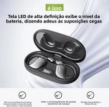 HTC ne57 bluetooth 6.0 tradutor AI fones de ouvido sem ruido hifi hd ultra fino ganchos exibição de energia
