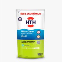 HTH Ultra Clear Refil 900ml: Clarificante de Piscina Sem Cobre, Previne Algas e Decanta