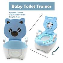 HTTMT- Bear Blue Kids Baby Potty Training Seat Toddler Portátil Lovely Toilet Seat Cadeira de banco de banco P/N: ET-BABY003-BLUE