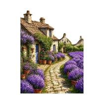 Huacan nova chegada lavanda aldeia lanscape pintura diamante diy kit bordado artesanal presente Huacan nova chegada lavanda aldeia lanscape pintura diamante diy kit bordado artesanal presente