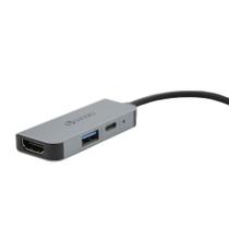 HUB 3 Em 1 Adaptador Usb 3.0 Hdmi Tipo C 4k Video Pd Charge