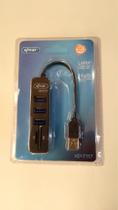 Hub 3 Portas USB 2.0 Leitor Cartão SD e Mini SD KP-T117 - Knup Hub 3 Portas USB 2.0 Leitor Cartão SD e Mini SD KP-T117 - Knup