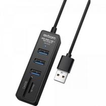 Hub 3P Usb 3.0 + 2P Sd Uh-R32 Preto Exbom