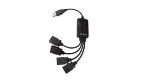 Hub 4 Portas Flexível 2,0 Preto Multilaser - AC042 Hub 4 Portas Flexível 2,0 Preto Multilaser - AC042