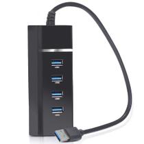 Hub 4p. usb 3.0 super speed preto