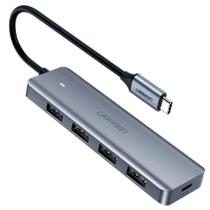 Hub 5 em 1 Ugreen, 4x USB 3.0 com Power Supply USB-C - UG-70336 Hub 5 em 1 Ugreen, 4x USB 3.0 com Power Supply USB-C - UG-70336