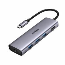 Hub 5 Em 1 Ugreen Usb-c Para 3* Usb 3.0 + Hdmi 4k@30hz + Pd Hub 5 Em 1 Ugreen Usb-c Para 3* Usb 3.0 + Hdmi 4k@30hz + Pd