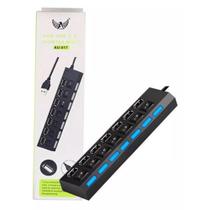 Hub 7 Portas Usb 2.0 Preto Com Chave Seletora Au-017 Altomex
