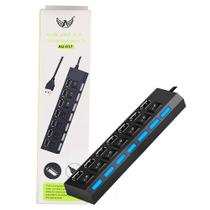 Hub 7 Portas Usb 2.0 Preto Com Chave Seletora AU-017 L Tomex Hub 7 Portas Usb 2.0 Preto Com Chave Seletora AU-017 L Tomex