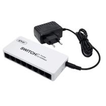 Hub 8 Portas Rj-45 Rede Alta Velocidade 10/100mbps Com Fonte Alimentação KPE08B