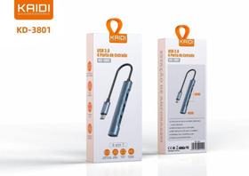 hub adaptador 4 portas usb 3.0 velocidade até 5gbps kaidi kd 3801 hub adaptador 4 portas usb 3.0 velocidade até 5gbps kaidi kd 3801
