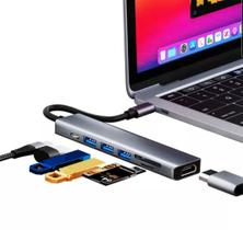 Hub Adaptador 7 Em 1 COM HDMI 4K para Apple iPad Air 4 e iPad Air 5 de 10.9 polegadas com USB tipo C