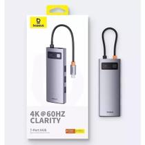 Hub Adaptador 7 Em 1 Multi Portas 4k 60hz Hdmi Tipo-c Hub Adaptador 7 Em 1 Multi Portas 4k 60hz Hdmi Tipo-c