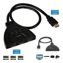 Hub Adaptador Hdmi Switch HDTV 3x1 Com 3 Portas 1080p ParaTelevisão