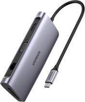 Hub Adaptador Ugreen 6 Em 1 Usb-C Hdmi 4K Rj45 Gigabit Pd Hub Adaptador Ugreen 6 Em 1 Usb-C Hdmi 4K Rj45 Gigabit Pd