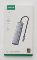 Hub Adaptador Usb C 7 Em 1 Thunderbolt 3/4 Tipo-C Pd 100W Hub Adaptador Usb C 7 Em 1 Thunderbolt 3/4 Tipo-C Pd 100W