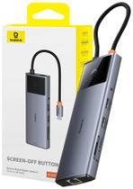 Hub Baseus Usb C De 10 Em 1, Adaptador Original Usb C HDMI 4k, Usb-c pd 100w, Usb 3.0, Sd/tf,