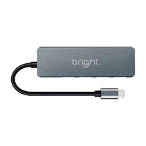 HUB Bright USB-Plug, Tipo C, 4 Portas USB 3.0 - HB001