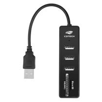 Hub C3Tech USB 2.0, 5 Portas - HU-L200BK