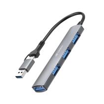Hub C3tech Usb-c Com Adap. Usb 3.0 4 Portas Hu-c500gy