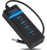 Hub Cabo Usb 3.0 Extensor 4 Portas High Speed Hd HBP4 Preto Hub Cabo Usb 3.0 Extensor 4 Portas High Speed Hd HBP4 Preto