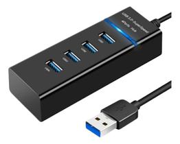 Hub Cabo Usb 3.0 Extensor 4 Portas High Speed Hd Pen Drive