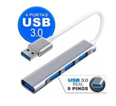 Hub Cabo Usb 3.0 Extensor 4 Portas High Speed Hd Pen Drive