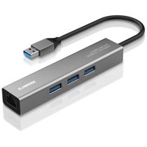 HUB Comtac USB-A 3.2 Gen 1, para 3x USB-A 3.2 Gen 1 e LAN Ethernet Gigabit, Alumínio - 24129466